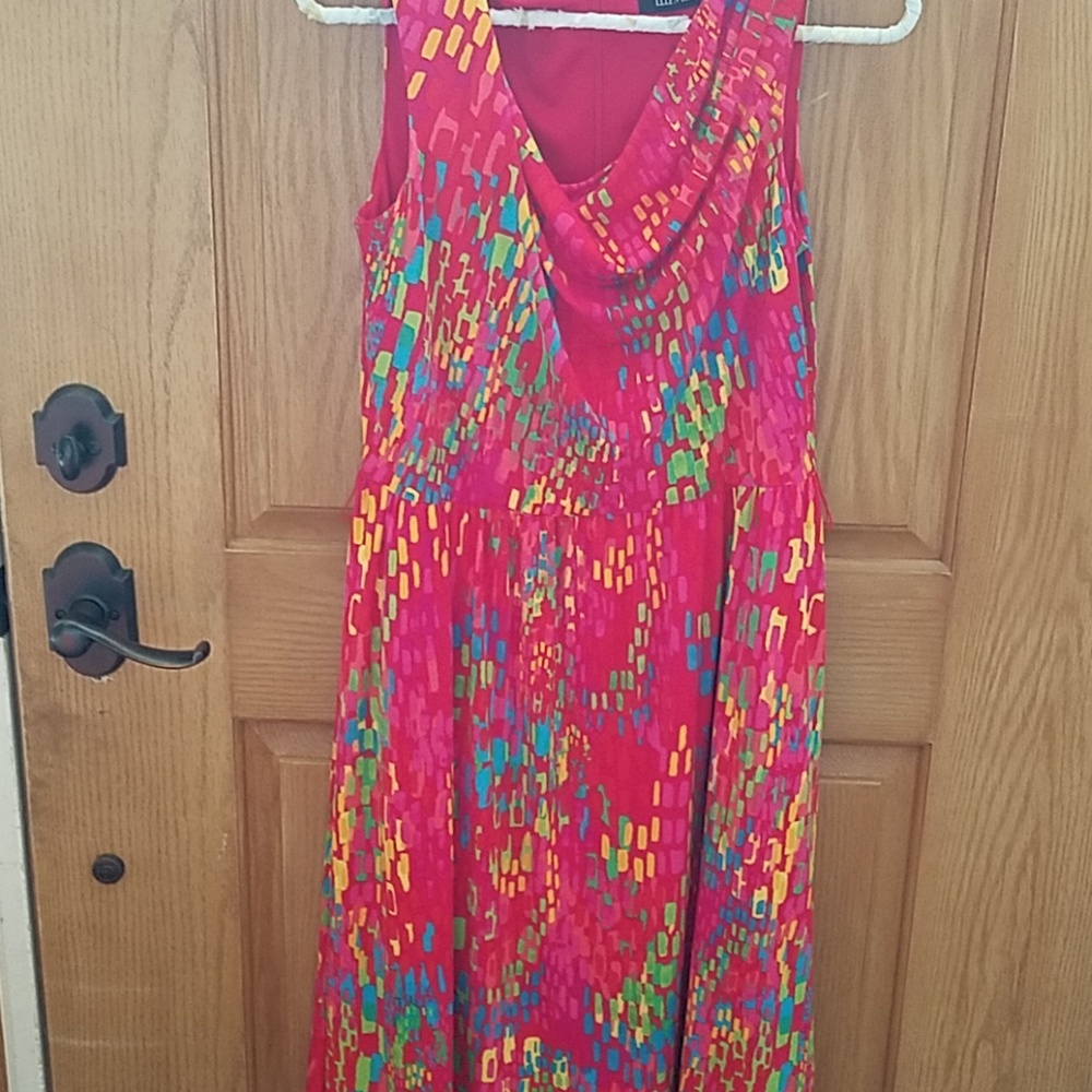 Ellen tracy size 8 colorful tank dress